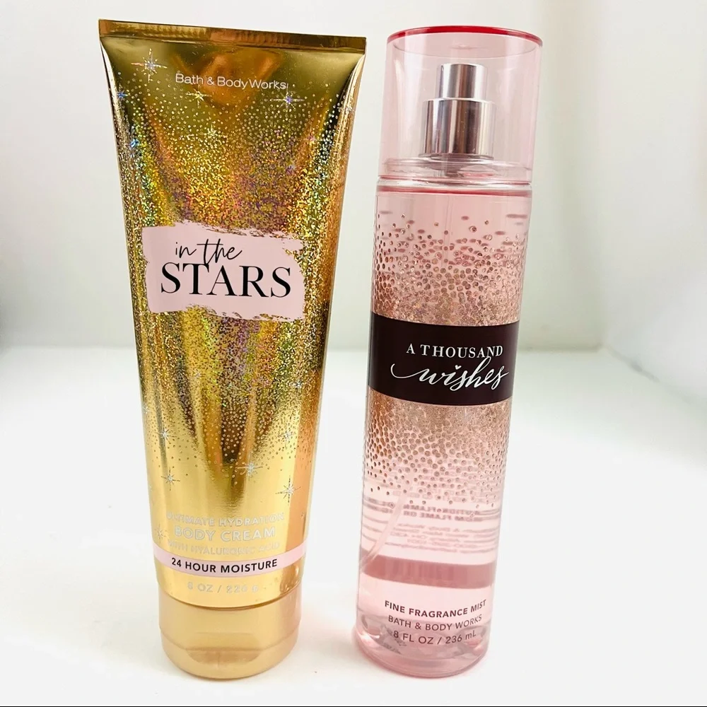 Bath & Body Works Set, A Thousand Wishes & In the Stars